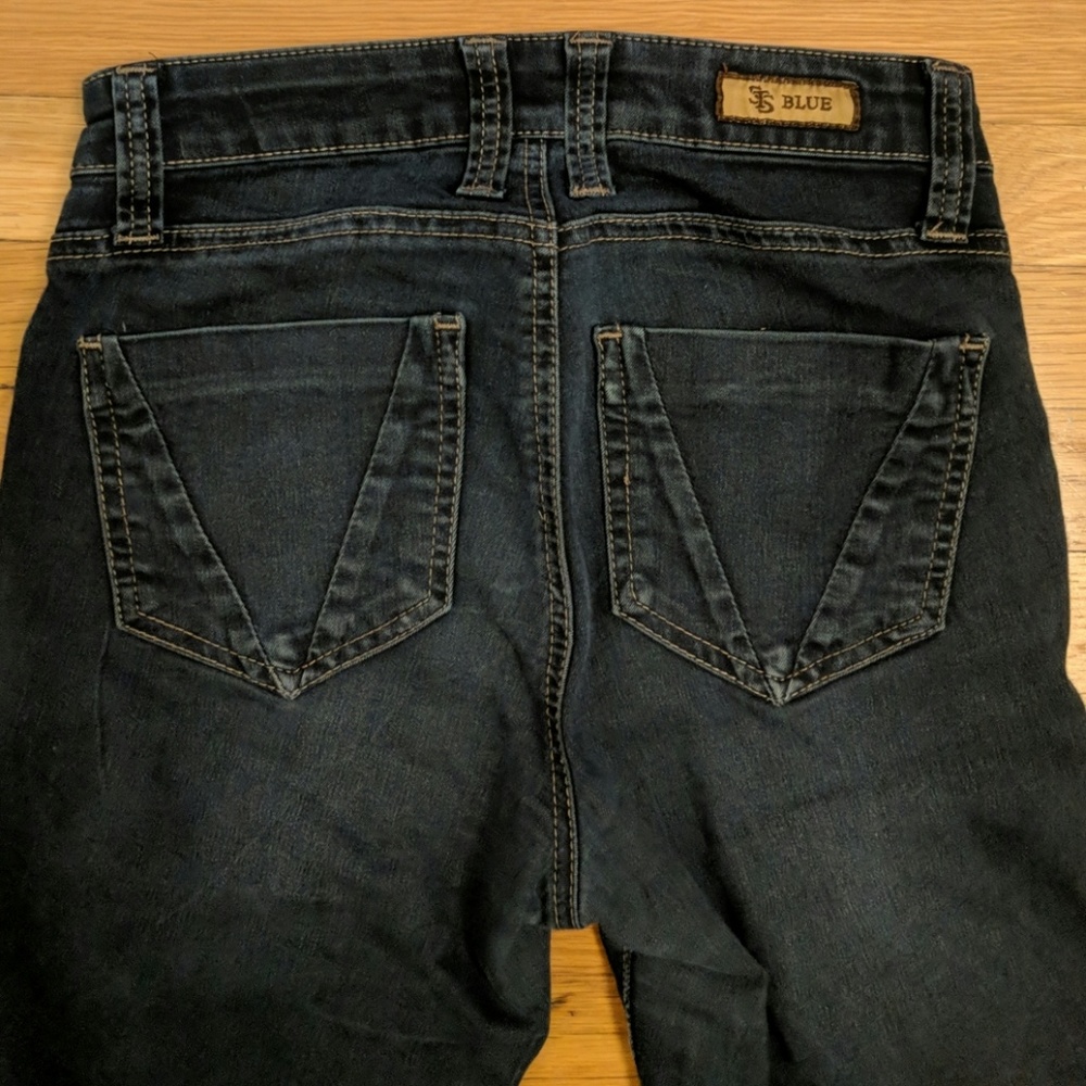 Dark blue skinny jeans